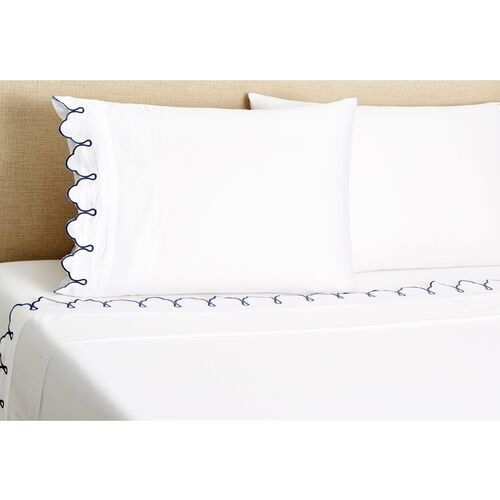 Scalloped sheet set  | One Kings Lane