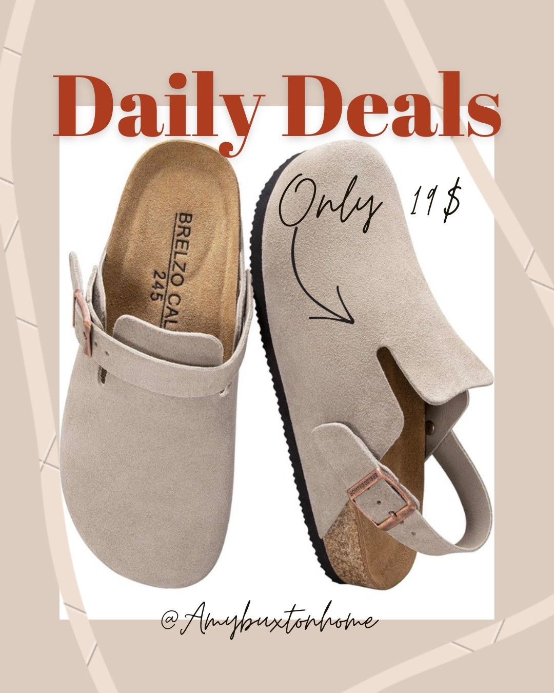 $19.xx was $39.xx🔥
Unisex Suede Clogs

code: WEZE8T7I

#dailydeals

#LTKSaleAlert #LTKootd #LTKmomlife