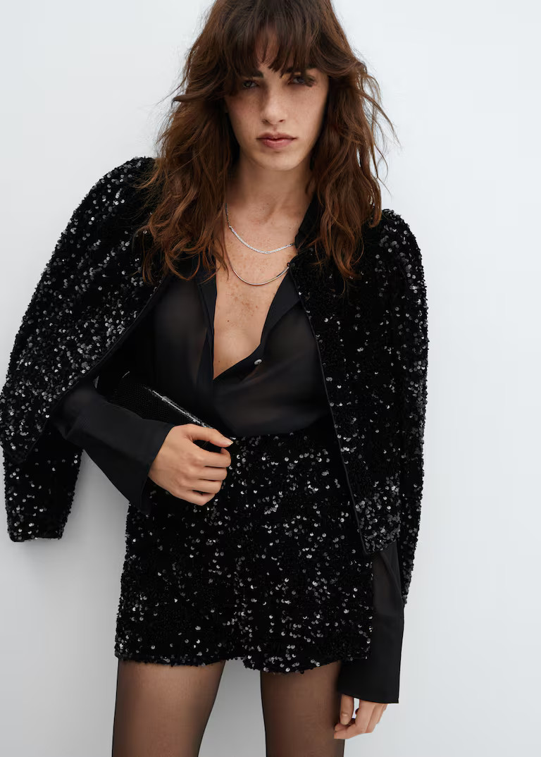 Sequin shorts | MANGO (US)