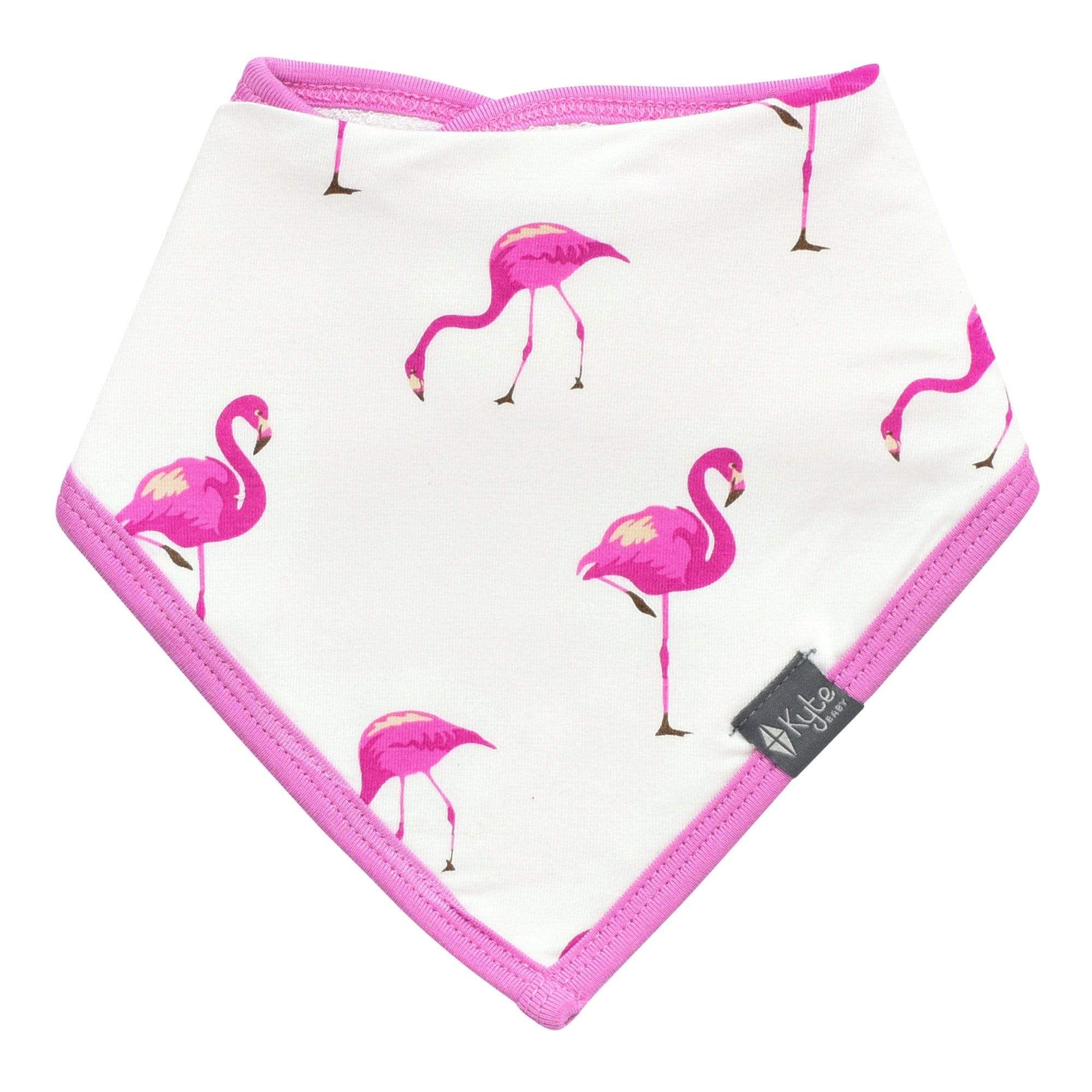 Printed Bib in Flamingo | Kyte BABY