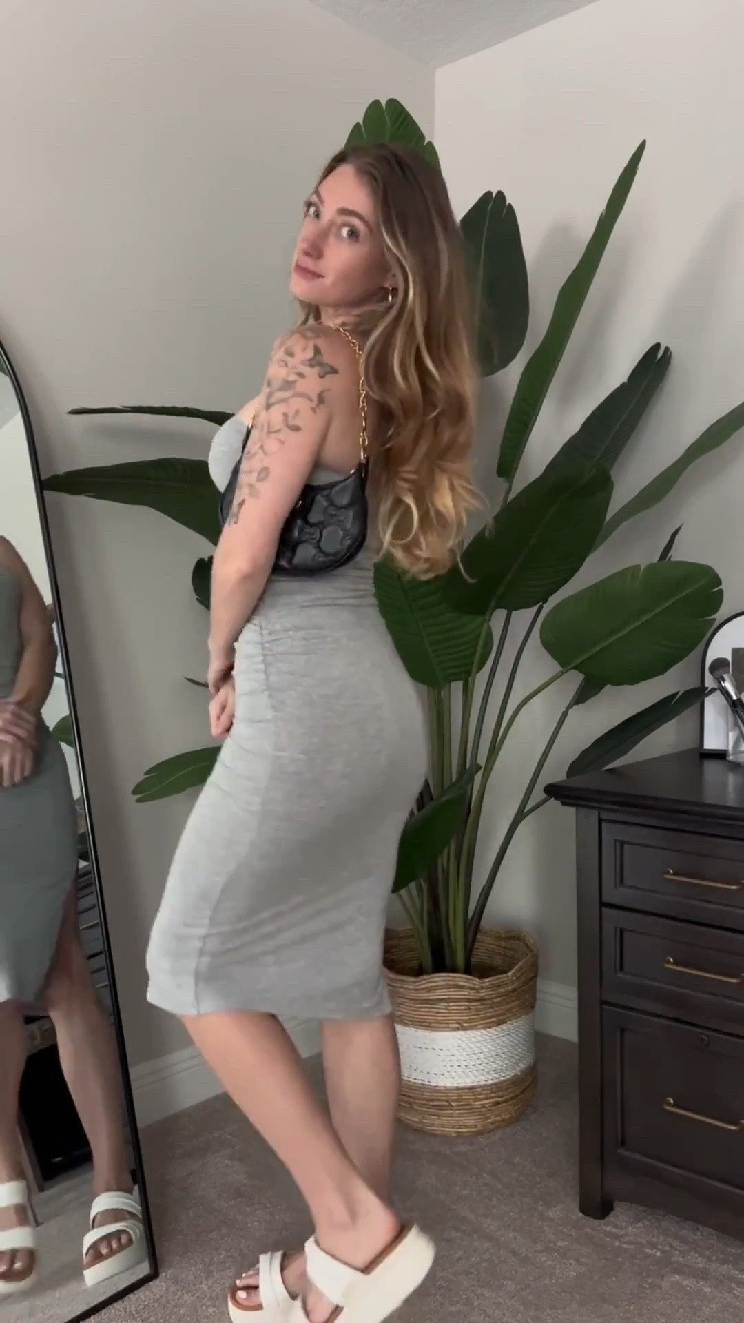 Soft summer staples I’ll be living in all season 🌞🌴🌺

This grey ruched dress is an easy throw on piece that still feels elevated styled with strappy sandals and the perfect gold jewelry for that simple, put together vibe 💅🏼

Perfect for brunch, vacation wandering, or golden hour plans that turn into late nights 🥂🌺🌴

#LTKStyle #LTKFashion #SummerOutfit #EffortlessStyle #NeutralWardrobe #GoldJewelry #SummerOOTD #EverydayChic #VacationLooks #OutfitInspo #WearMoreWorryLess

#LTKootd #LTKSeasonal #LTKTravel