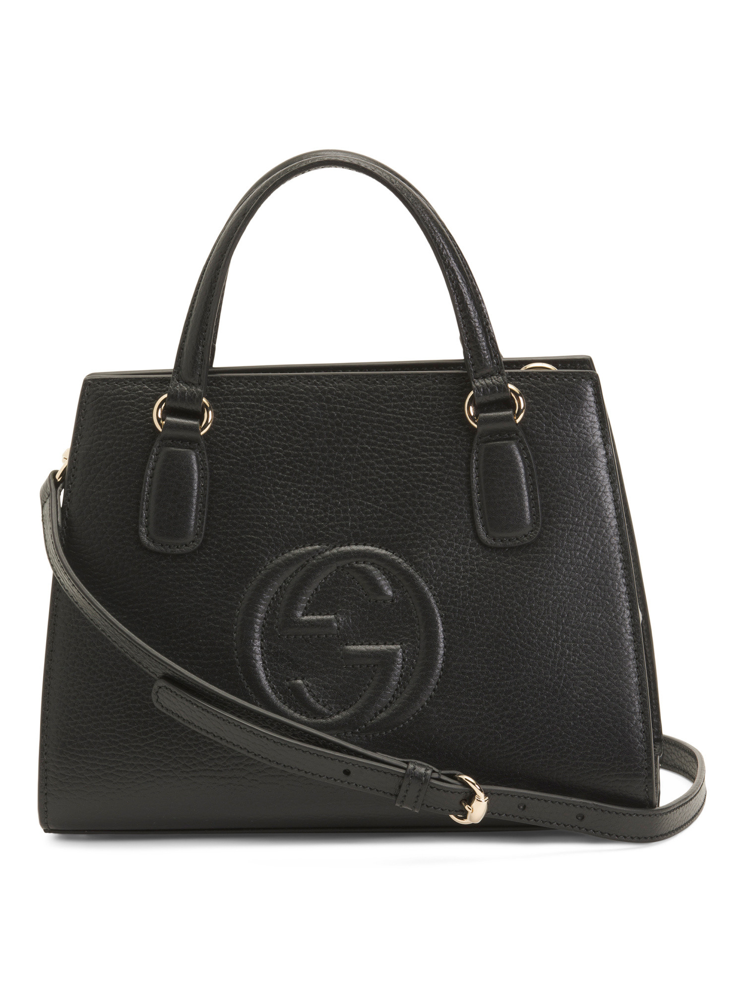 Made In Italy Leather Small Soho Tote With Shoulder Strap | TJ Maxx