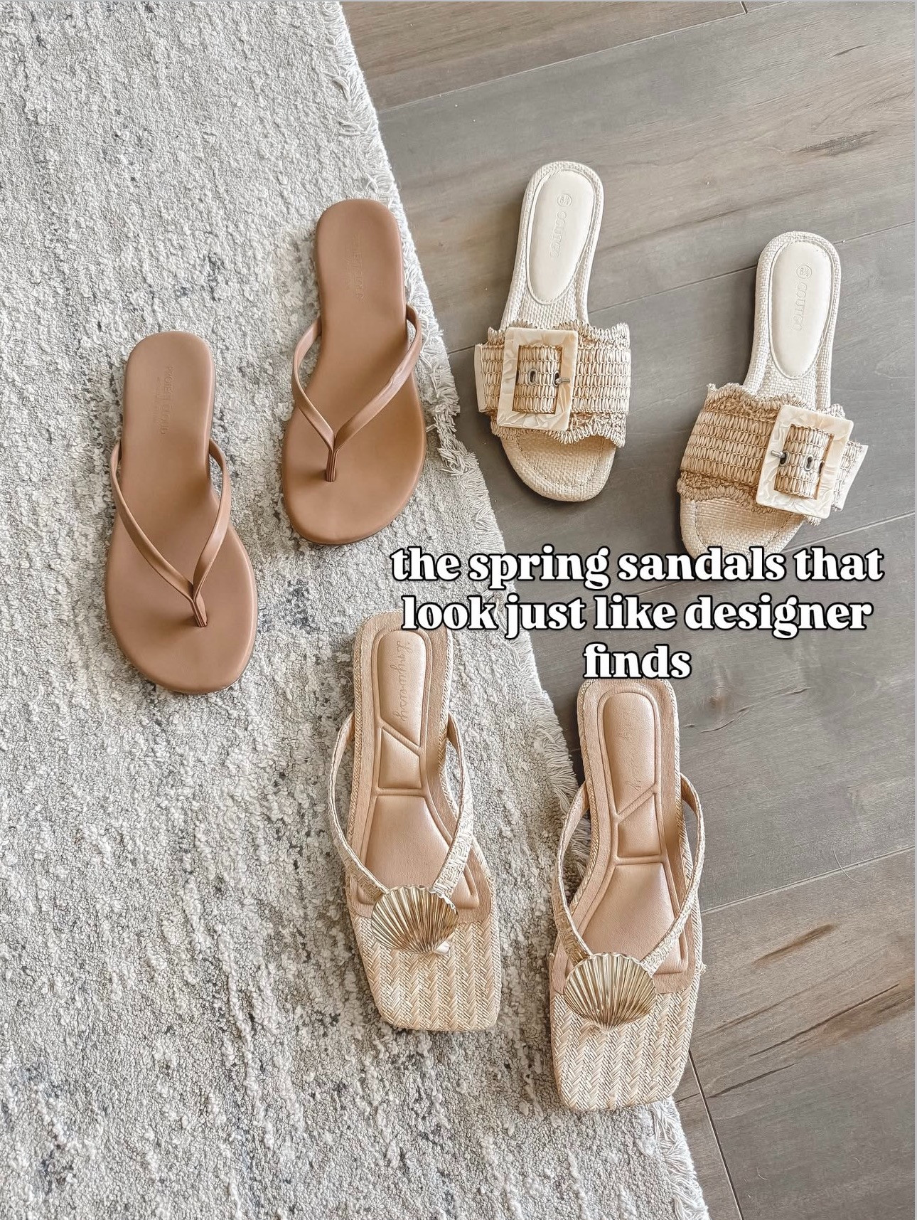 Go-to Amazon sandals for spring and summer. ☀️

Amazon spring sandals women, designer inspired sandals, woven slide sandals, raffia sandals women, square toe sandals, neutral sandals women, tan flip flops women, minimal thong sandals, beach slide sandals, buckle slide sandals, gold detail sandals, braided sandals women, textured sandals summer, casual chic sandals, vacation sandals women, resort wear sandals, flat slide sandals, everyday summer shoes, open toe sandals women, lightweight sandals women, boho sandals women, coastal style sandals. 

 #LTKootd #LTKTravel