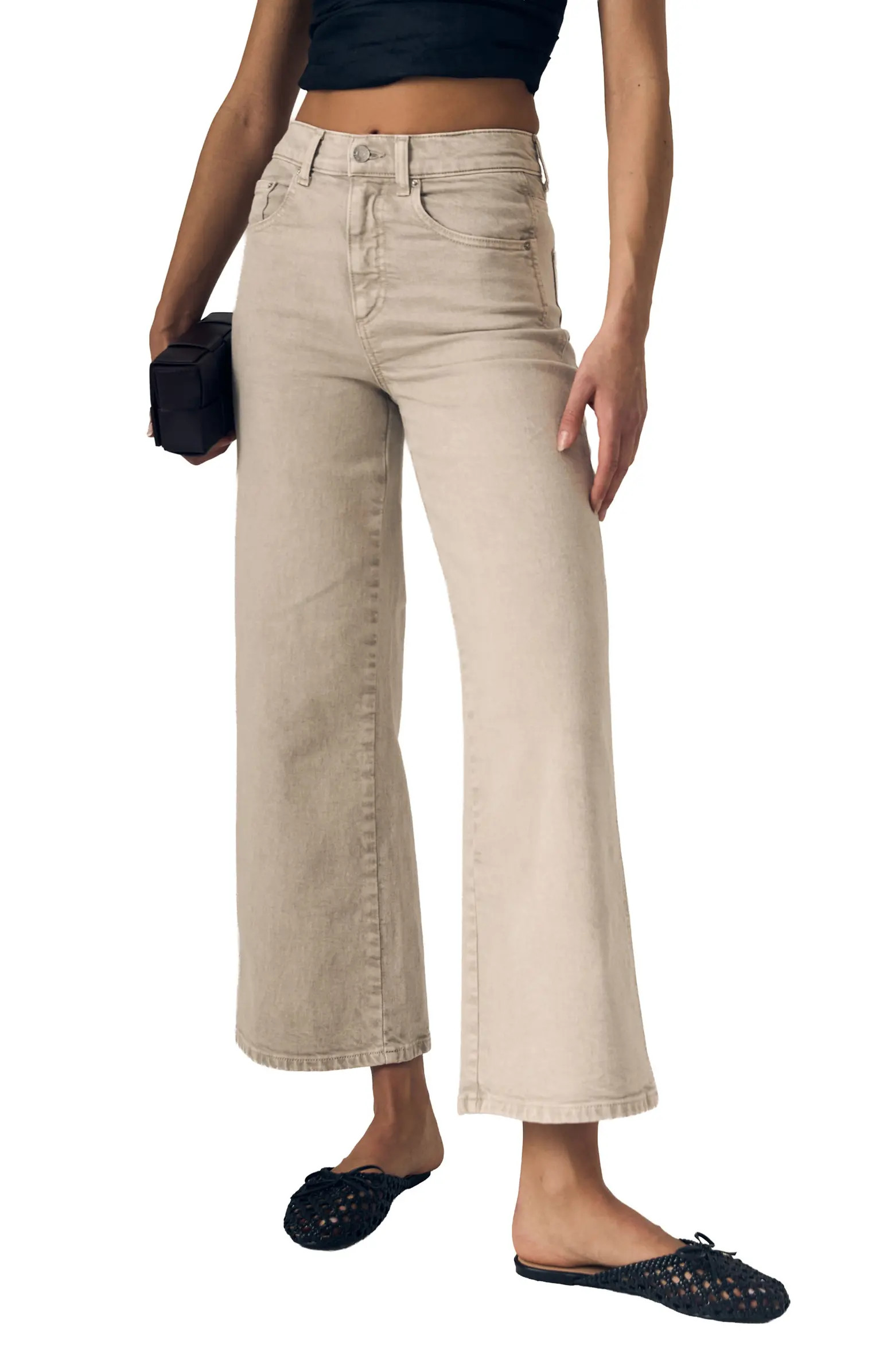LE JEAN Juliette High Waist Ankle Wide Leg Jeans | Nordstrom | Nordstrom