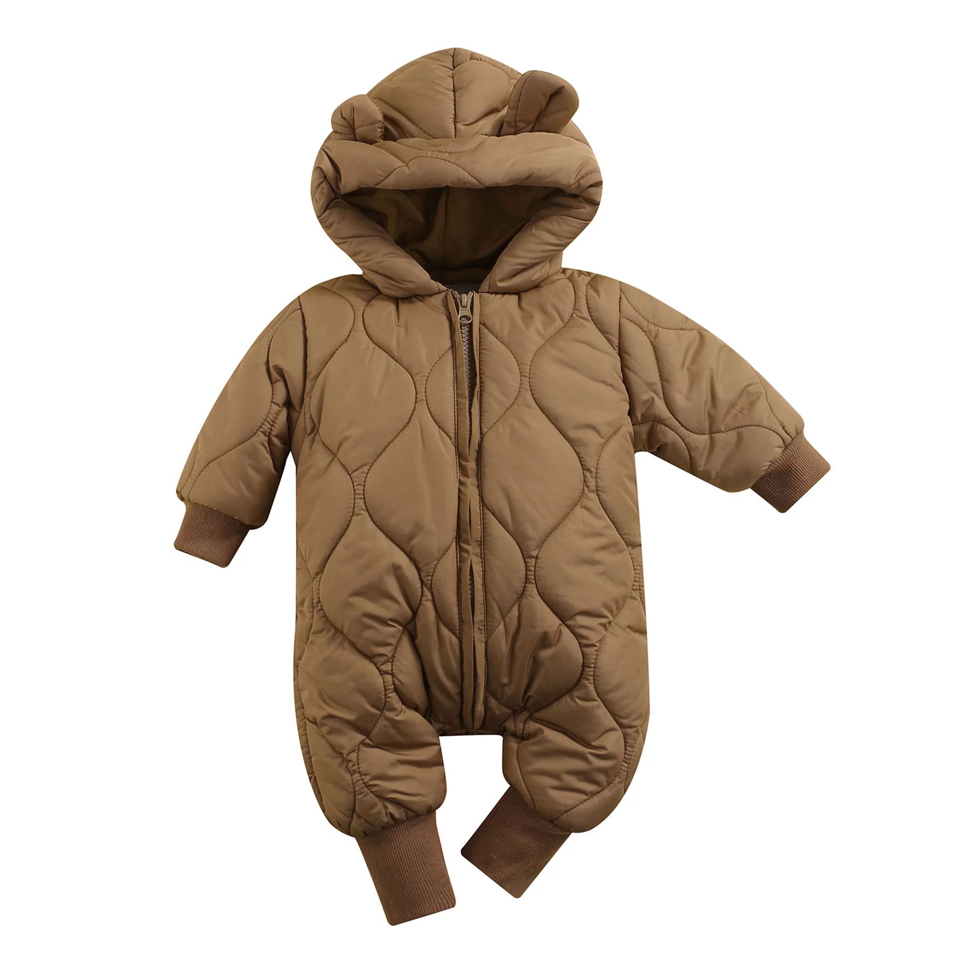 Youweixiong Newborn Infant Baby Boy Girl Fall Winter Clothes Jacket Thicken Hooded Long Sleeve Ro... | Walmart (US)