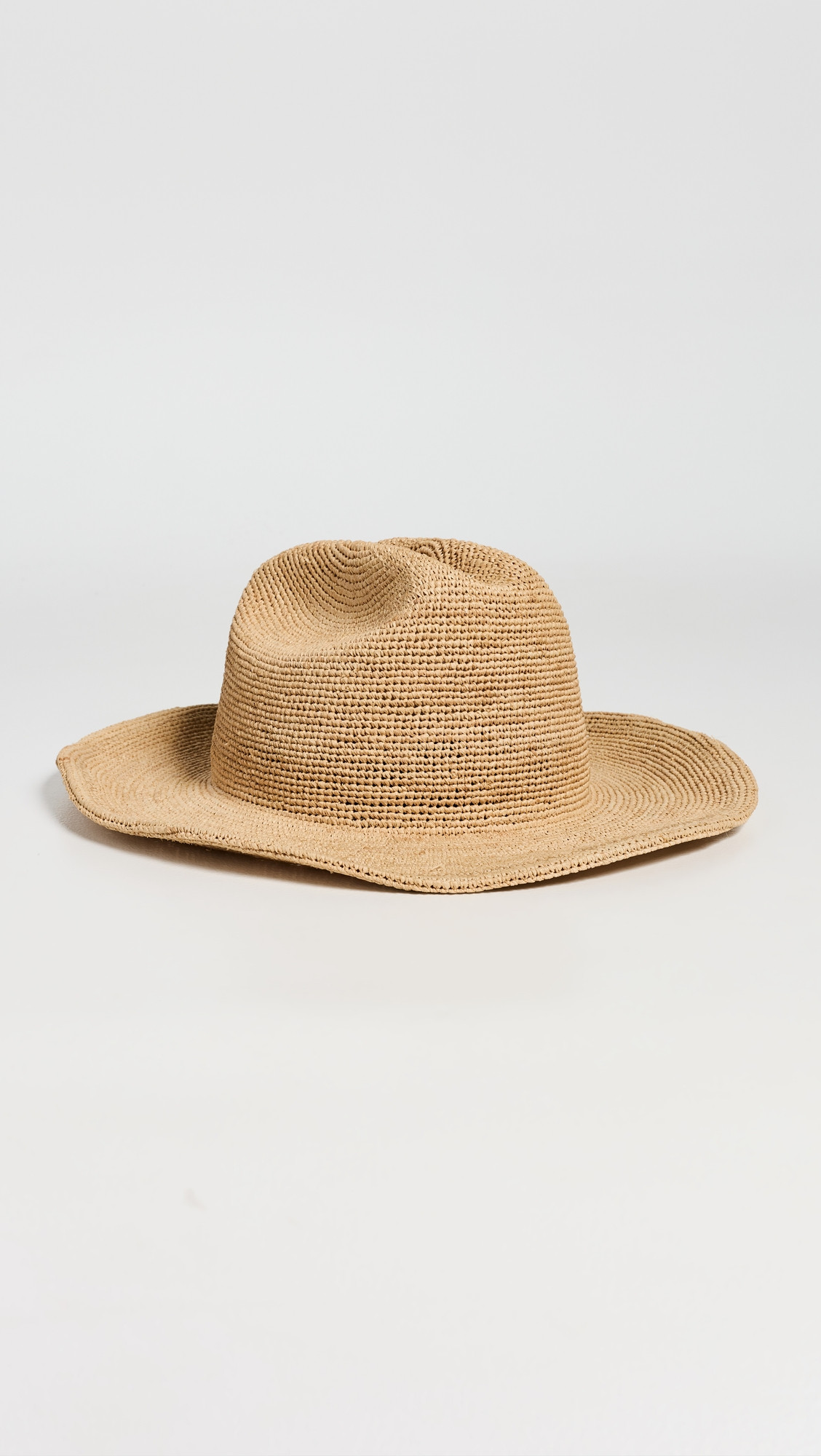 Brixton Odessa Straw Packable Cowboy Hat Tan M/L | Shopbop