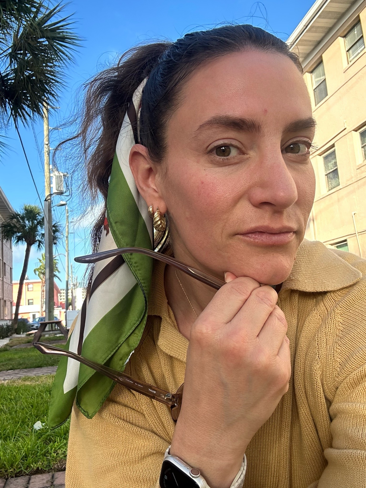 Accessories to Elevate 

Accessories take your look to the next level. Never underestimate a colorful scarf, a great shade, or beautiful jewelry. Belts, bags, hats, and more are all key elements to great style. ￼

#LTKootd