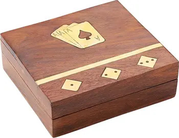 Matr Boomie Game Night Box (5 Dice, Playing Cards) - Handcrafted Wood | Nordstrom | Nordstrom