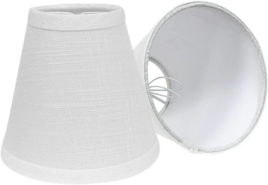 Tootoo Star Barrel White Small Lamp Shade for Table Floor Lamps Replacement, 6x10x7.5 Inch, Fabric C | Amazon (US)
