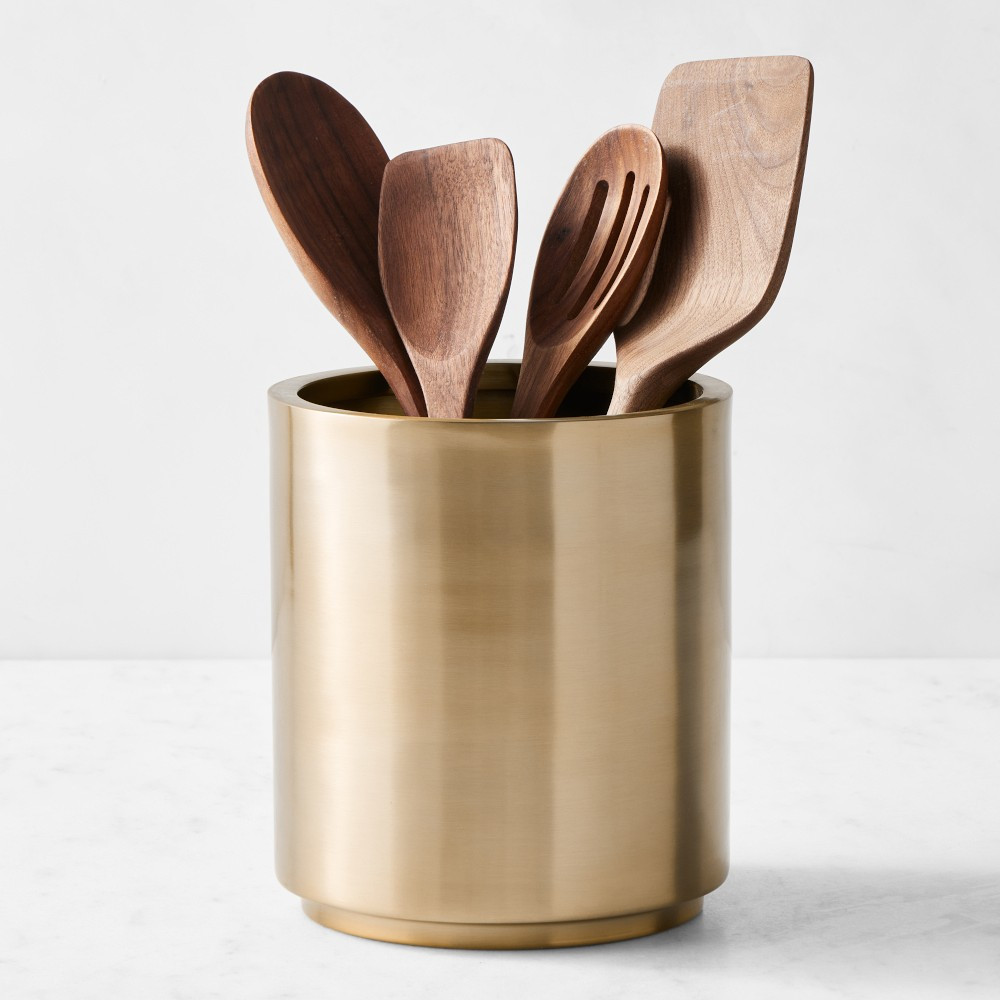 Gold Utensil Holder | Williams-Sonoma