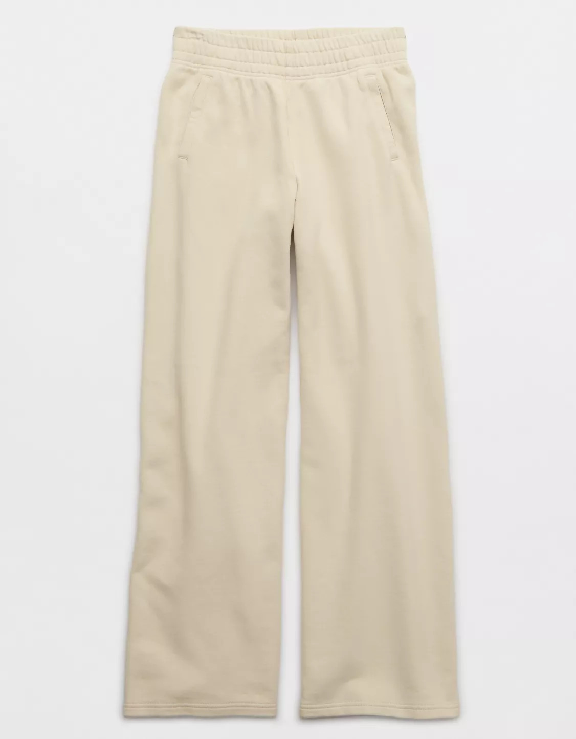 OFFLINE By Aerie Throw-Back Fleece Wide Leg Pant | Aerie