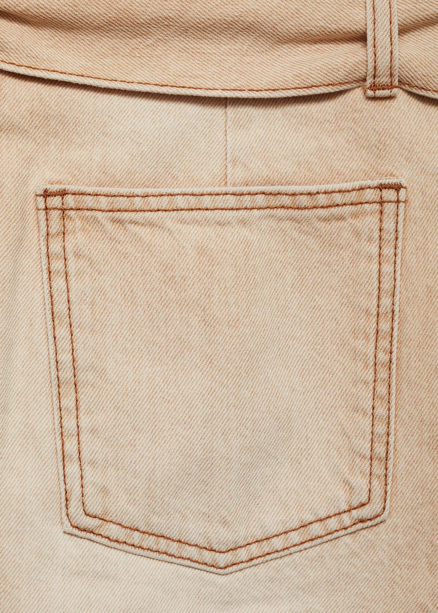 Denim mini-skirt with belt | Mango (US/MX/AU)