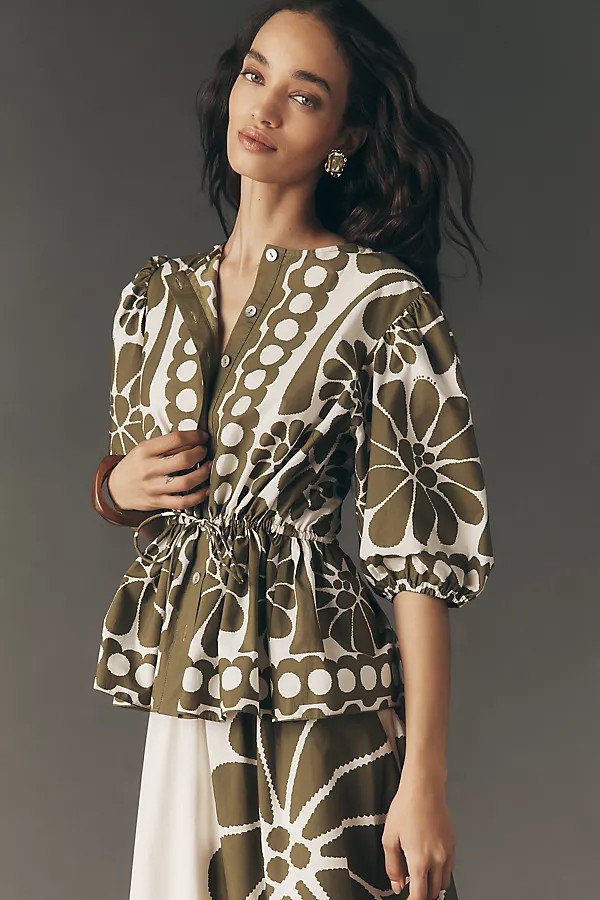 Palmero Cinch-Waist Blouse | Anthropologie (US)