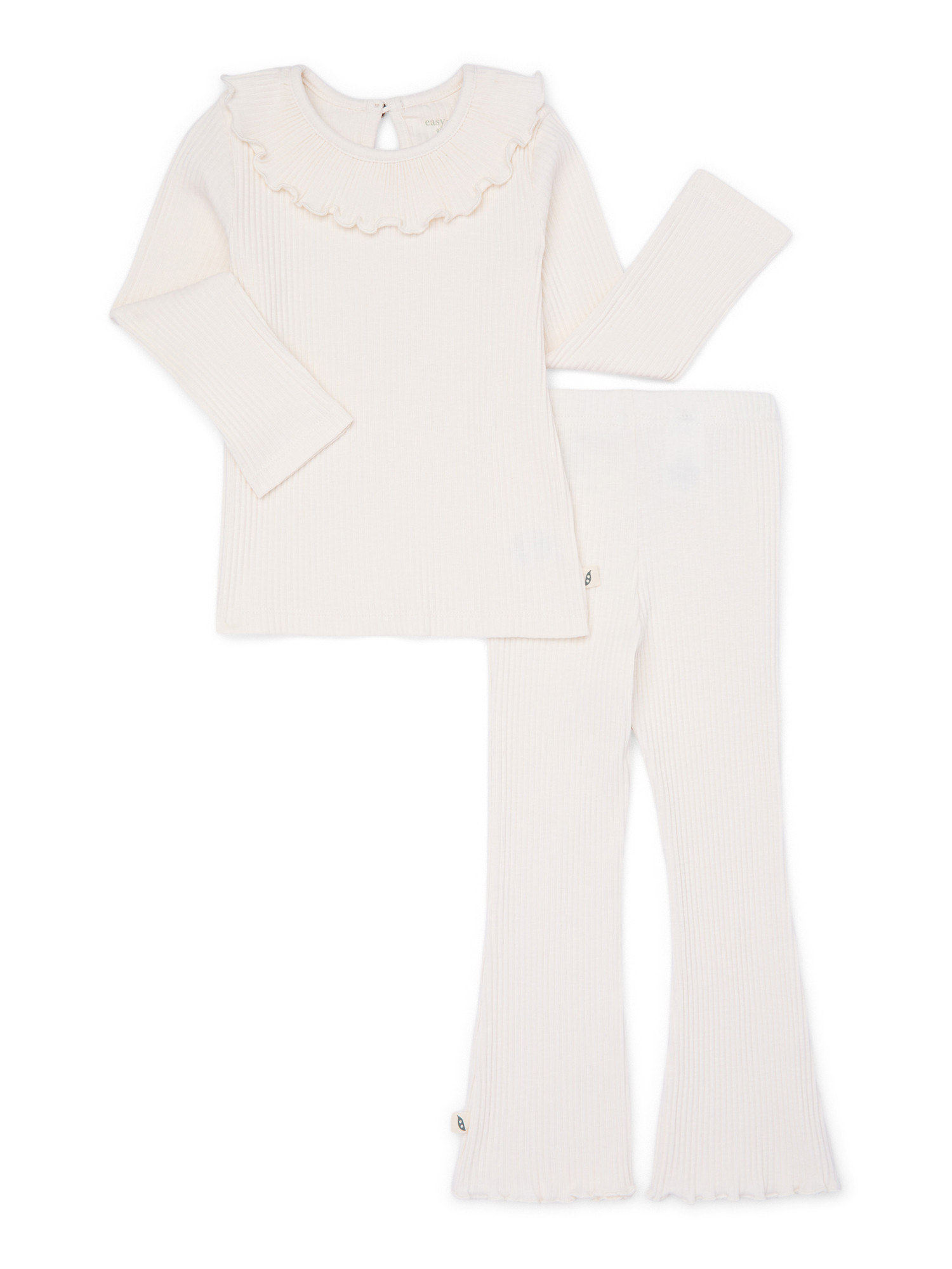 easy-peasy Toddler Girl Rib T-Shirt and Leggings Outfit Set, 2-Piece, Sizes 18M-5T - Walmart.com | Walmart (US)