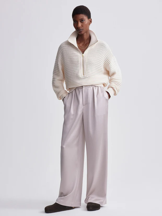 Tara Pointelle Half-Zip Knit7 ReviewsA light layer, the Tara knit is a classic half-zip design, e... | Varley US