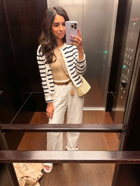Europe day 2, Wearing an xs in sweater cardigan from j crew, one of my favorites! 24 short linen pants, sandals run TTS 

#LTKstyletip #LTKeurope