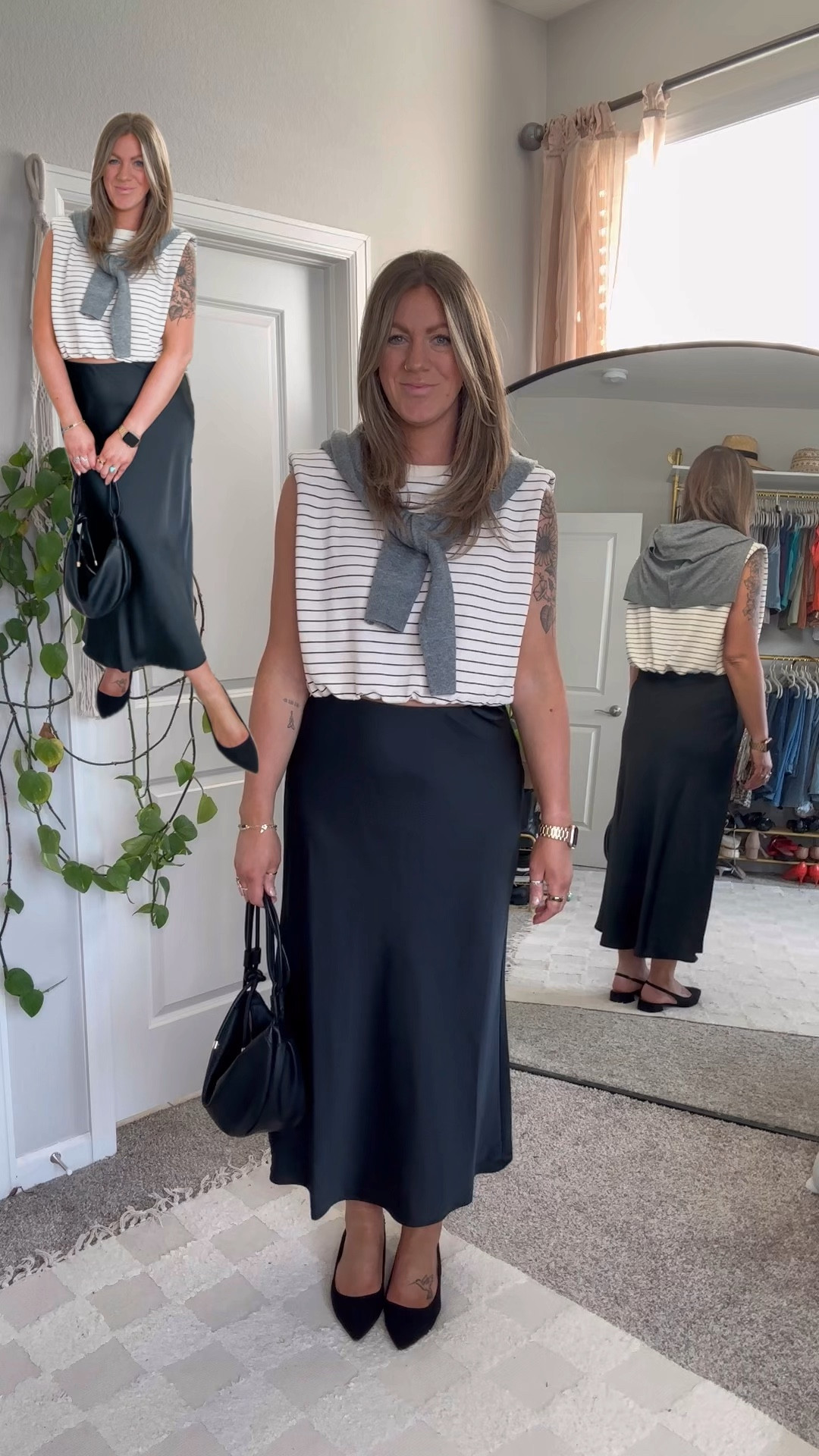 Large top, medium skirt, 11 shoe

Tall wear to work, office, business casual 

#LTKOver40 #LTKMidsize #LTKWorkwear