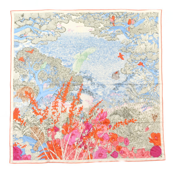 Cashmere Silk Retour a la Nature 140 Bleu Ciel Rose Vert | FASHIONPHILE (US)