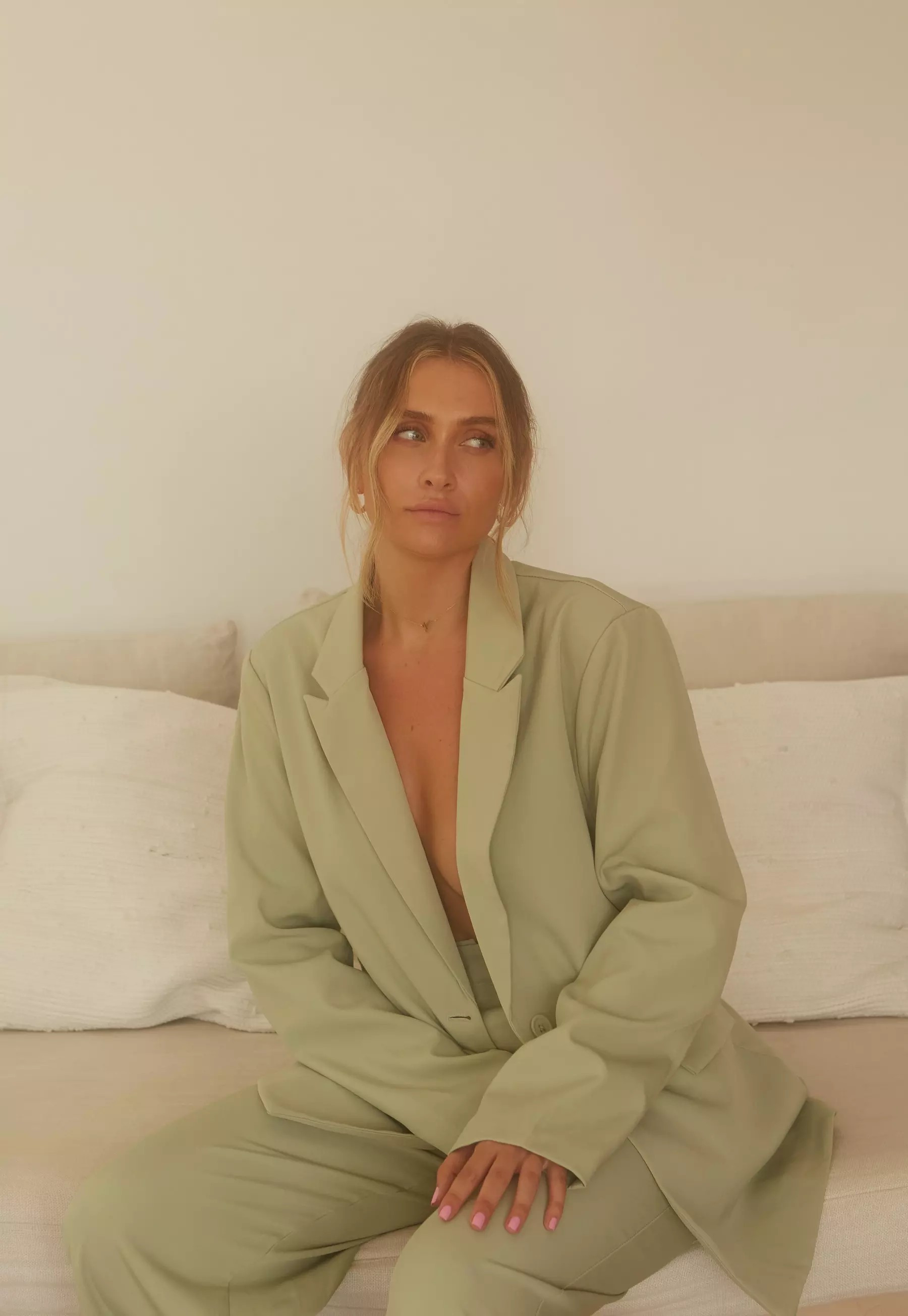 Sarah Ashcroft x Missguided Sage Co Ord Tailored Oversized Blazer | Missguided (UK & IE)