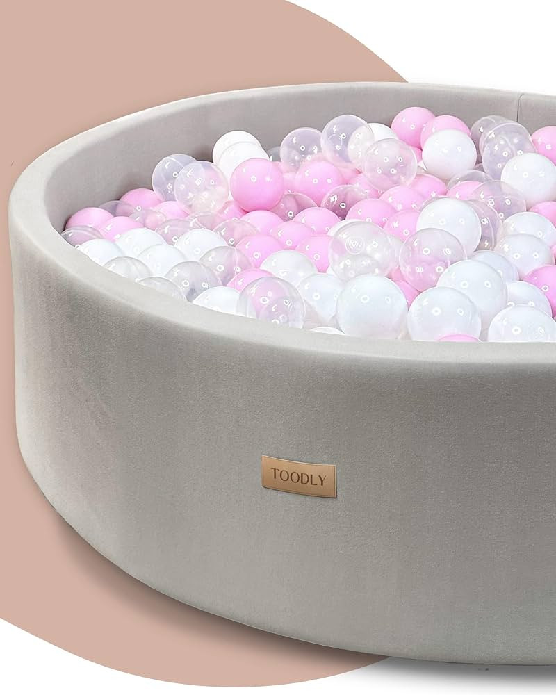 Toodly Baby Ball Pit for Toddlers and Babies 40''x 12''x 2'' - Sturdy Foam Baby Ball Pit - Durabl... | Amazon (US)
