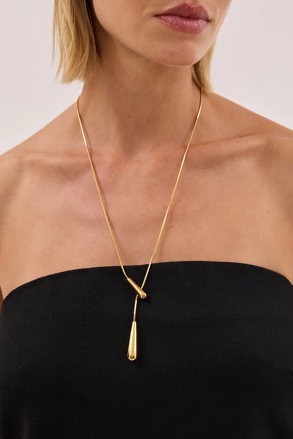 ANNA ROSSI DROP CHAIN GOLD | DISSH