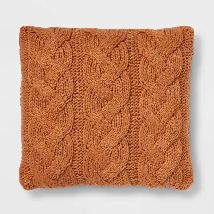 Chunky Cable Knit Pillow - Threshold™ | Target