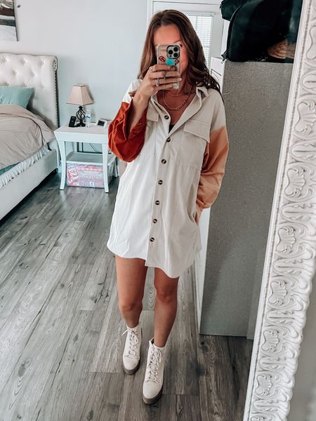 Thanksgiving 2022 was filled with so much love at our home this year! Grabbed a quick snap of the day’s OOTD! 

Love this oversized corduroy dress with chunky boots. It was so comfy and worked for the cooler weather. This fit can be worn as an oversized shacket, dress, or too! It’s quite versatile and they have tons of color combo options. 

The boots are from last year but I have tagged a couple similar options 🙌🏼 



#LTKSeasonal #LTKstyletip #LTKunder50