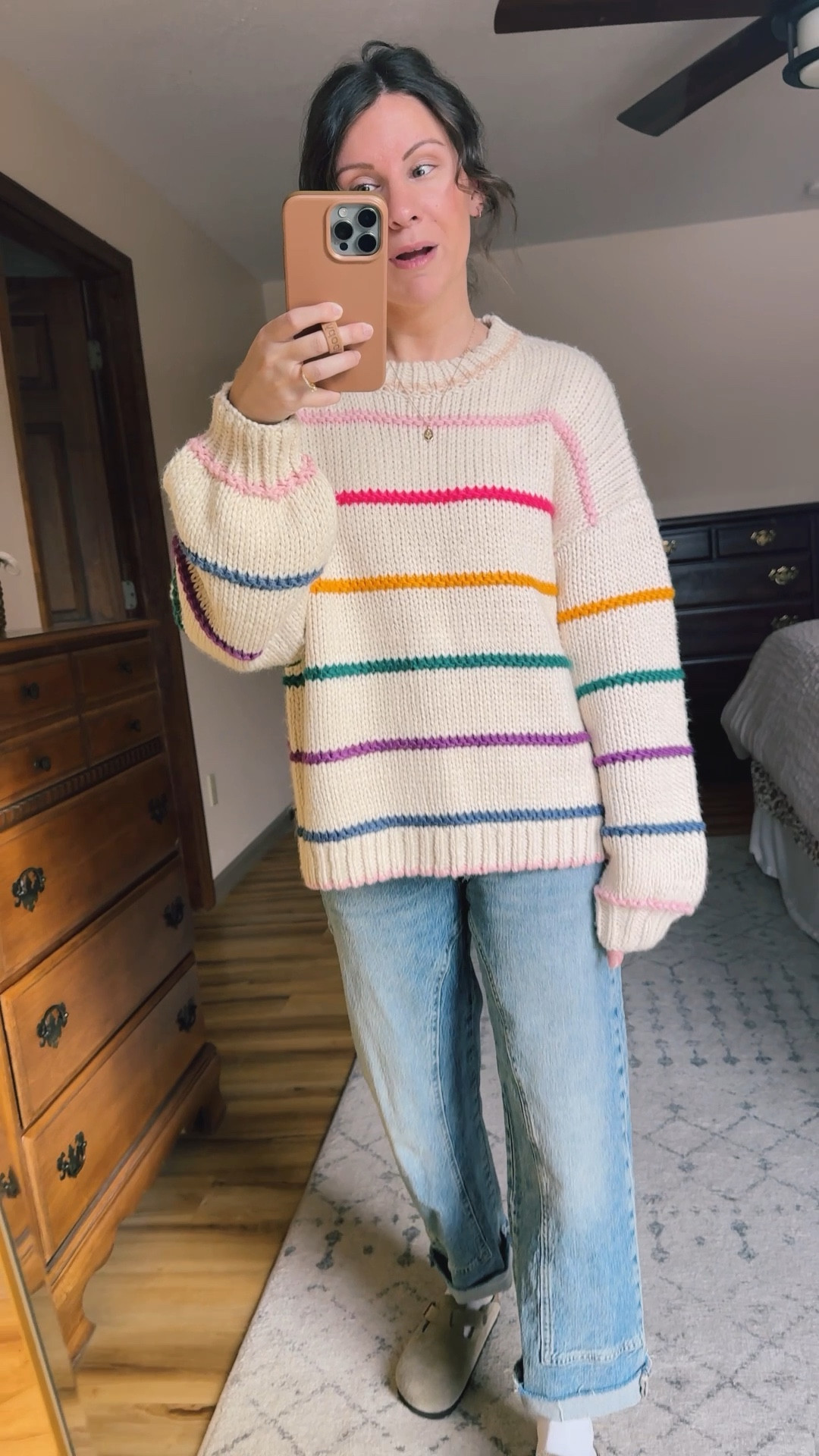 My sweater is older so I linked some similar options! My jeans are size 24 short in the mantra wash (also linked similar ones!). My clogs fit best a half size down (also linked some more affordable one). 




#LTKWatchNow #LTKSeasonal #LTKPetite