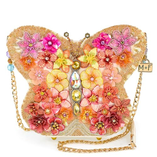Mary Frances Take Flight Beaded Floral Butterfly Shoulder Handbag | Amazon (US)