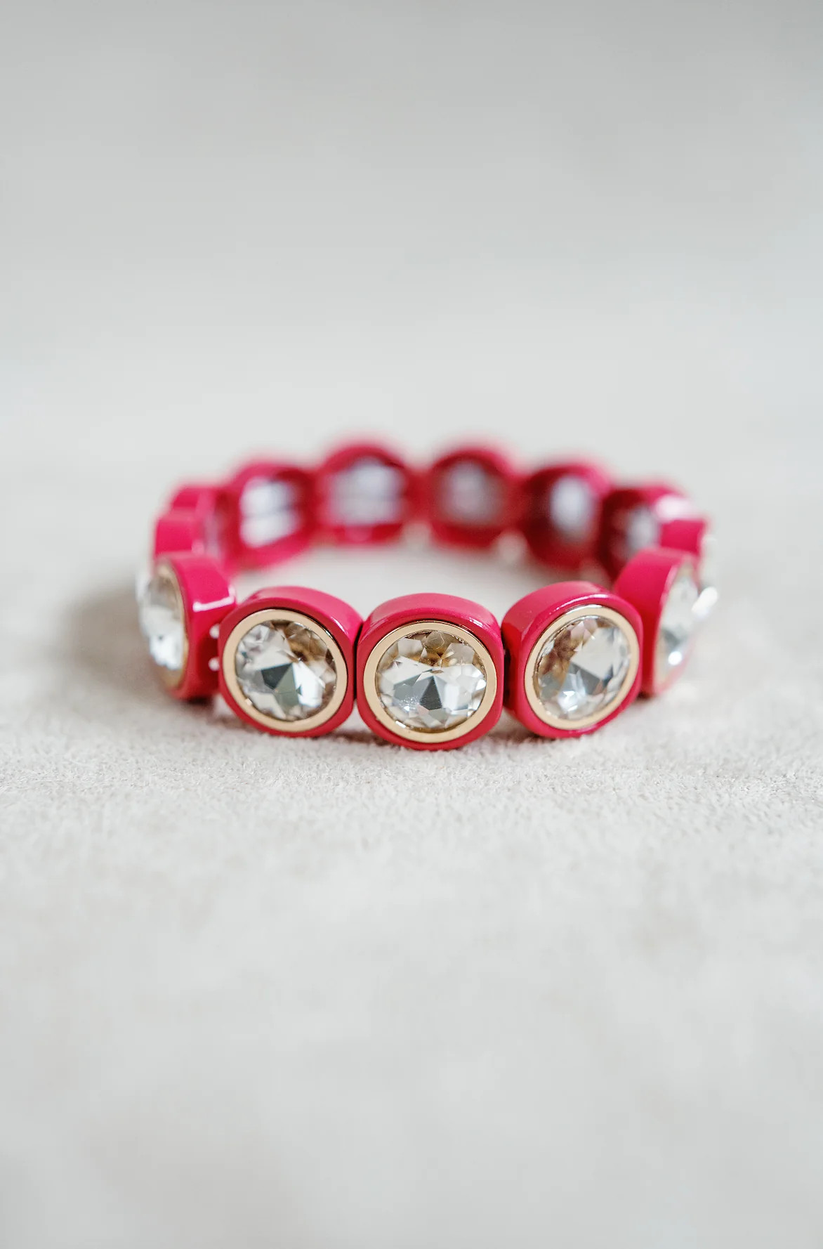 City Girl Round Bracelet - Scarlet Red | Smith and Co. Jewel Design