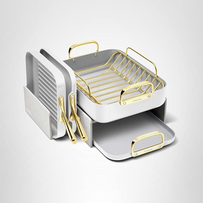 Caraway Square Cookware Set - Square Pans Set - Perfect for Griddling, Toasting, Searing, Roastin... | Amazon (US)