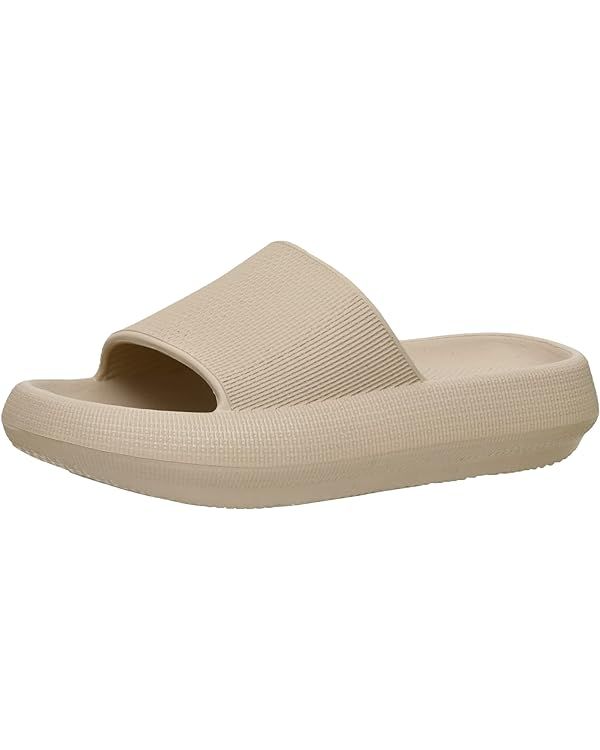 CUSHIONAIRE Women's Feather Cloud Recovery Slide Sandals with +Comfort | Amazon (US)