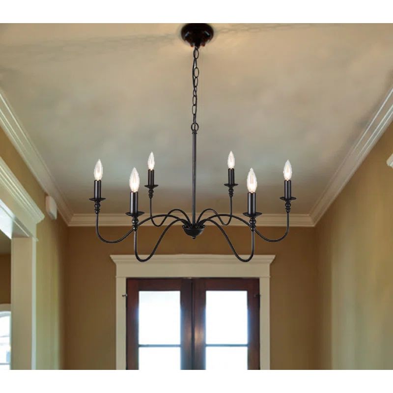 Baretta 6 - Light Dimmable LED Classic / Traditional Chandelier | Wayfair North America
