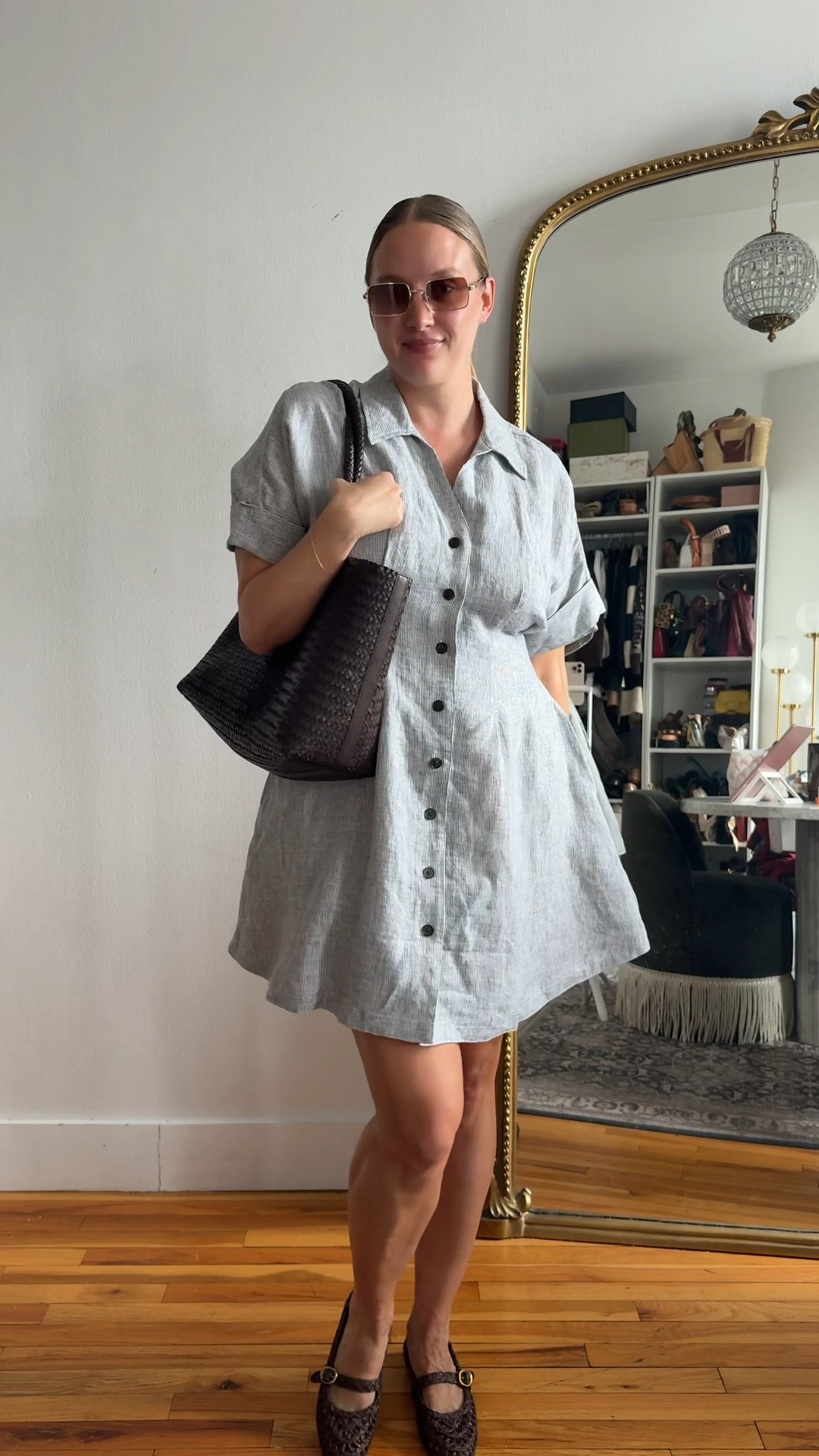 This linen shirt dress that you all loved so much is 25% off this weekend! Perfect for spring & summer office outfits/workwear or a church outfit! Similar woven flats are also 25% off 

#LTKMidsize #LTKootd #LTKTall