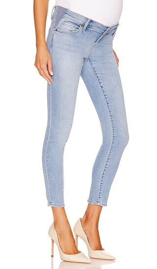 HATCH The Slim Maternity Jeans in Denim-Light. - size 29 | Revolve Clothing (Global)