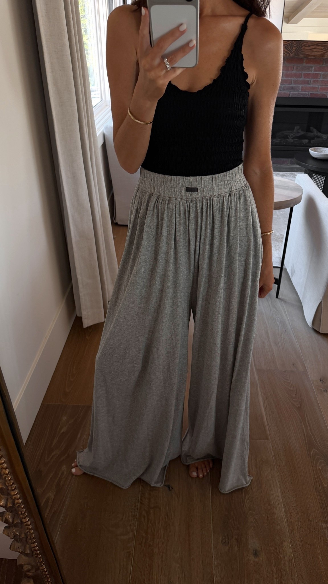 If I could only have one pair of pants to lounge around the house in these would be it! I’m just shy of 5-7” and wear the size XS. I also found my tank top on sale for $25 🙌🏼

#LTKootd #LTKmorningroutine #LTKgrwm