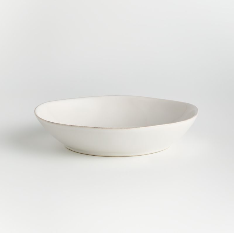 Marin White Low Bowl + Reviews | Crate and Barrel | Crate & Barrel