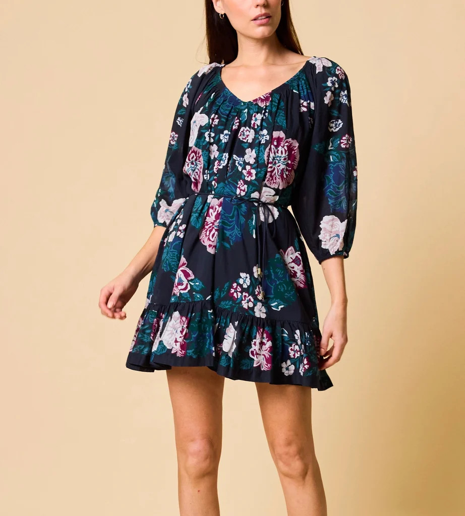 Vittoria Mini Dress | Juliet Ebony | Cleobella