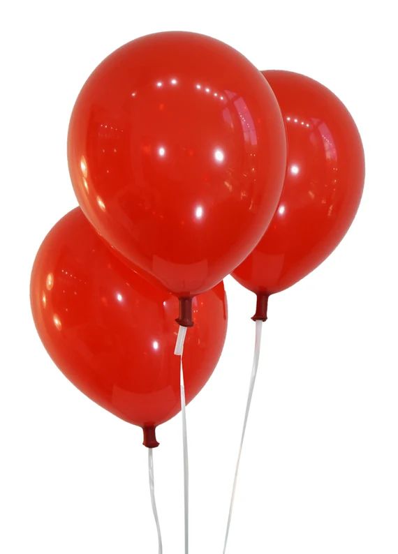 12 Inch Decorator Cherry Red Latex Balloons | 100 pc bag | Etsy (US)