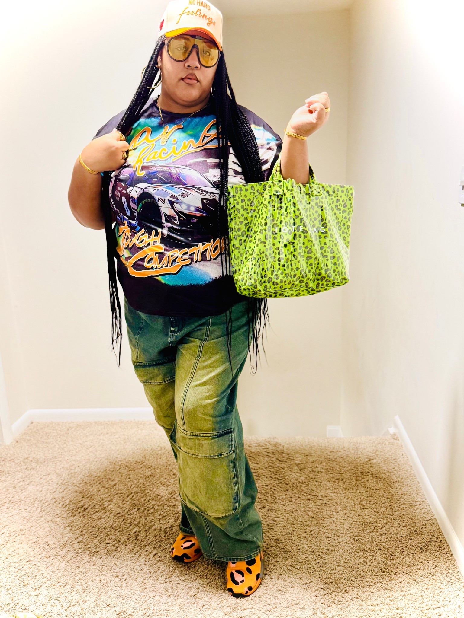 Love this Y2K vibes fit 🐆 

Kicks: Adidas Pharrell x NMD Human Race ‘Animal Print’

Bag: TikTok shop
Follow me on TikTok: @ monerivera 

#LTKSeasonal #LTKPlusSize #LTKStyleTip