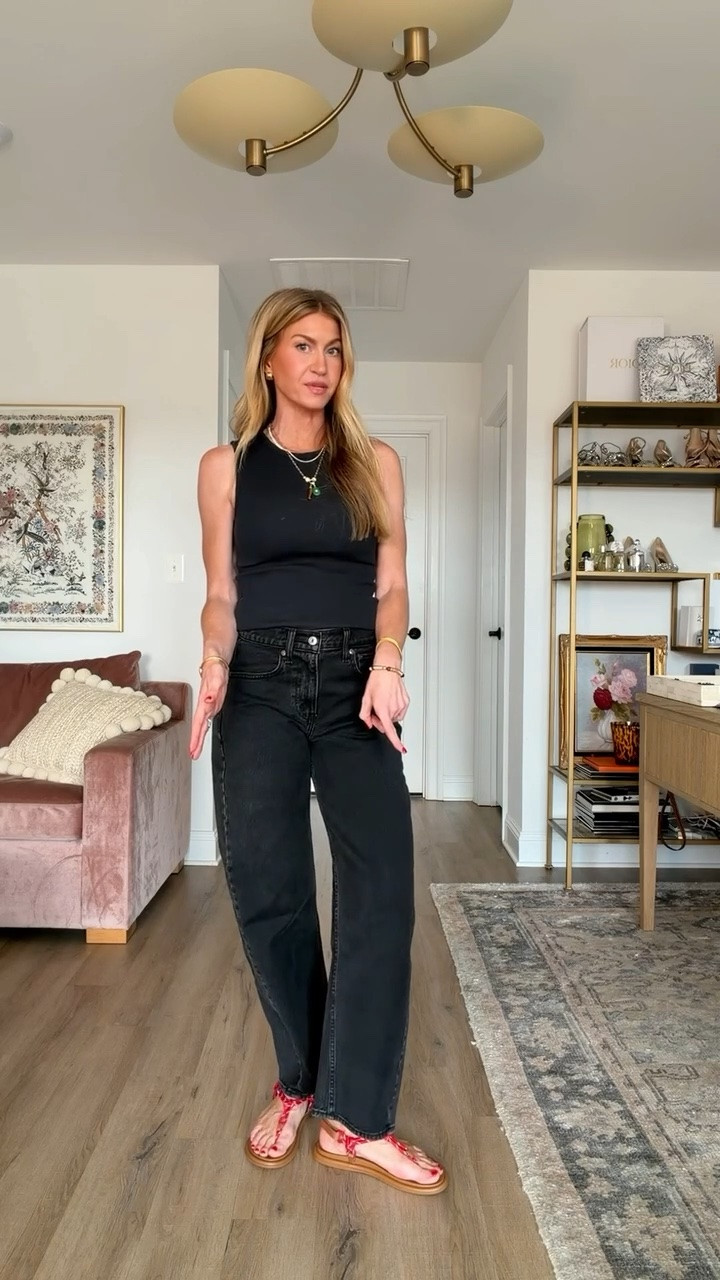 The @abercrombie denim sale is on. I love this pair especially as we head into fall. Use code DENIMAF to save an additional 15% off. #AbercrombiePartner

High Rise Wide Leg Jean (Runs TTS, wearing a size 25 in the long length, shade dark brown)

Sale details:
Denim Promo: *Offer valid online only August 5, 2026 to August 10, 2026 in US/CA. Excludes clearance. Online price reflects discount.
Extra 20% Off: *Offer valid in stores and online August 5, 2026 to August 10, 2026 in US/CA. Exclusions apply as indicated. Online price reflects discount.
Promo Code: *Use code DENIMAF to get an additional 15% off almost everything in stores and online at checkout from August 5, 2026 to August 10, 2026 in US/CA. Exclusions apply. See details online.

#LTKdenim #LTKstyle