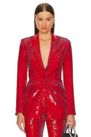 Michael Costello x REVOLVE Harlow Blazer in Red from Revolve.com | Revolve Clothing (Global)