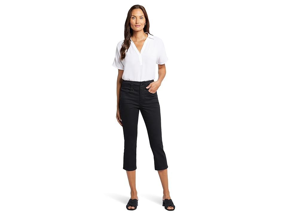 NYDJ Petite High Rise Ami Skinny Capri Jeans Women's Jeans Black : 4P 21, Cotton/Denim/Elastane | Zappos