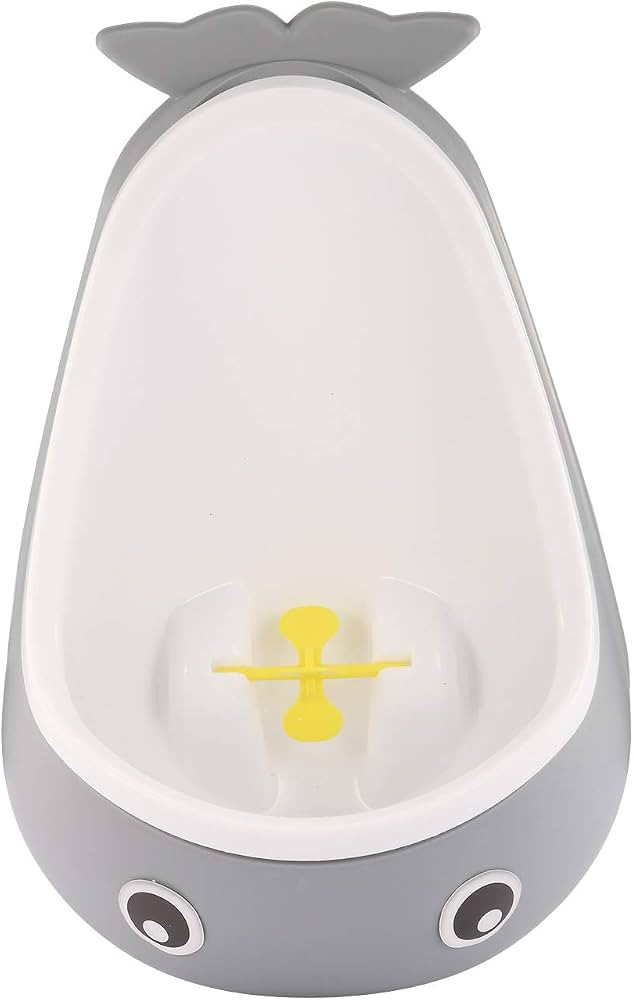 Potty Training Urinal for Boys Cute Whale with Funny Aiming Target - Gray | Amazon (US)