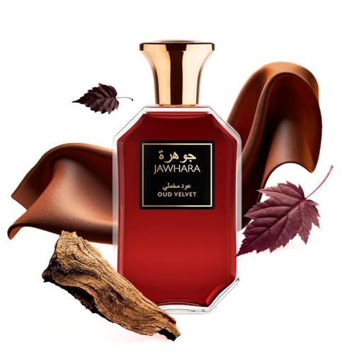 Jawhara Oud Velvet | Woody Ambery Eau de Parfum 3.3 fl oz | Oud with Notes of Saffron, Amber Wood, Leather and Warm Vanilla | Long Lasting | Everyday Wear | Travel Size | Amazon (US)