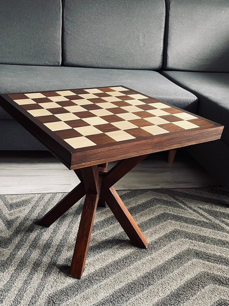 CHESS TABLE Wood Schach Couchtisch Coffee Table Stolik Szachowy - Etsy | Etsy (US)