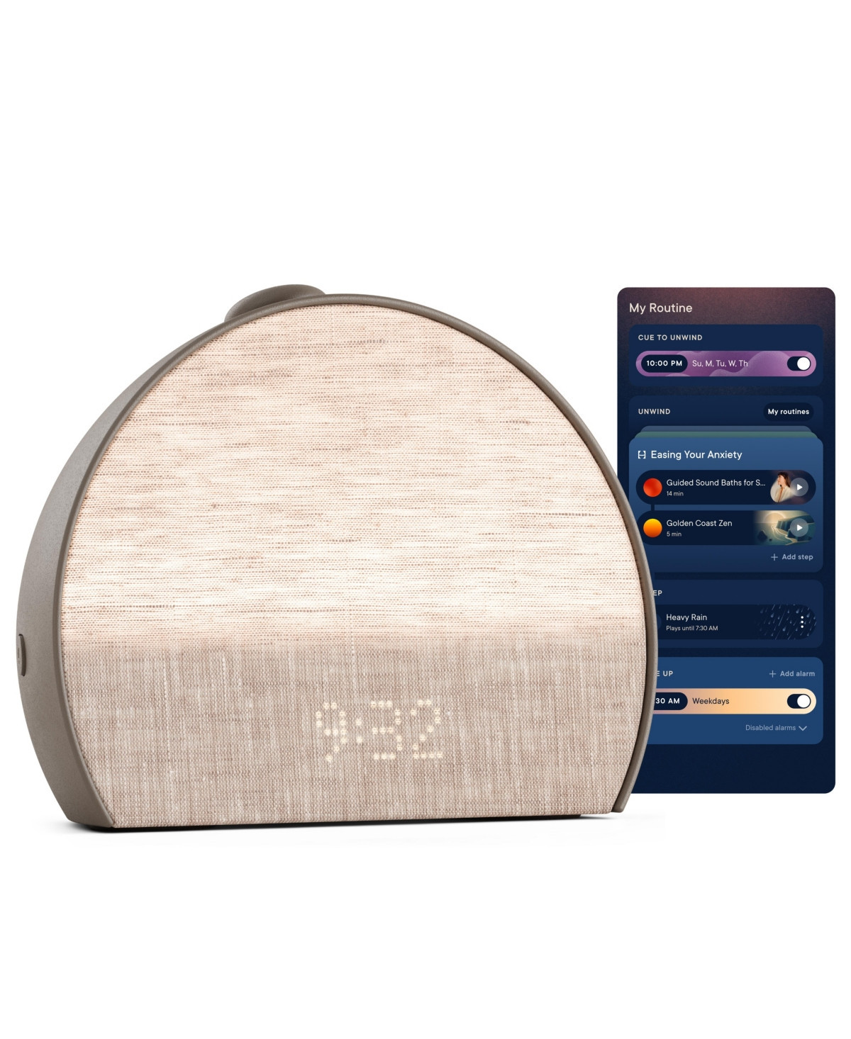 Hatch Restore 3 Sunrise Alarm Clock, Sound Machine, Smart Light (Greige) - White Noise, Screen-Free Sleep Routine - Cocoa | Macy's