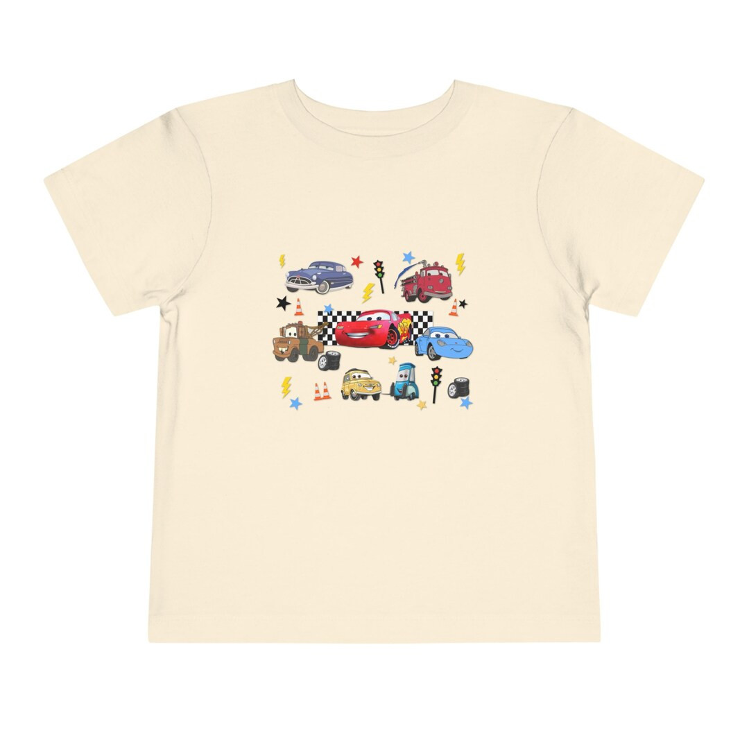 Disney Pixas Cars Toddler Short Sleeve Tee Lightning Mcqueen - Etsy | Etsy (US)
