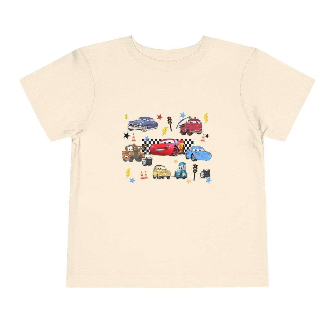 Disney Pixas Cars Toddler Short Sleeve Tee Lightning Mcqueen - Etsy | Etsy (US)
