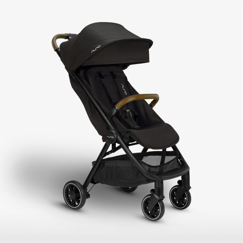 Nuna trvl Black Compact Lightweight Travel Baby Stroller + Reviews | Crate & Kids | Crate & Barrel